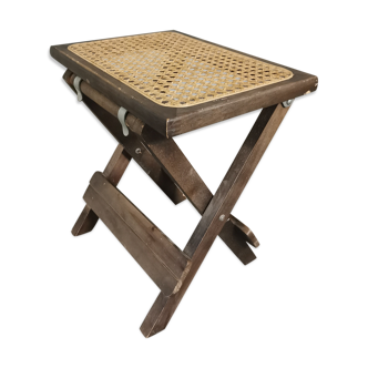 Rattan folding table