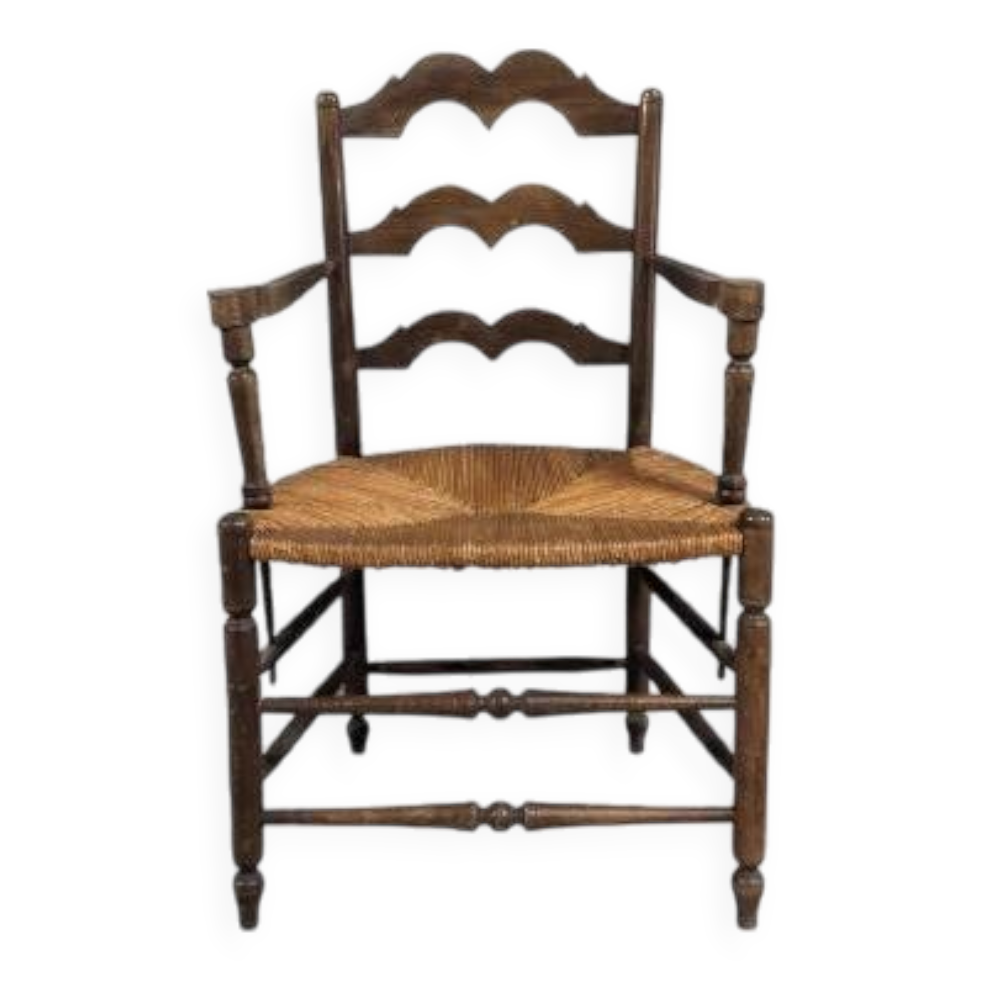 Straw armchair