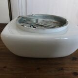 Vintage square opaline sconce