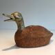Ceramic and Brass Duck Catchall, Tarzia Firenze, Italian Work,