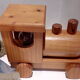Child nightlight locomotive wood