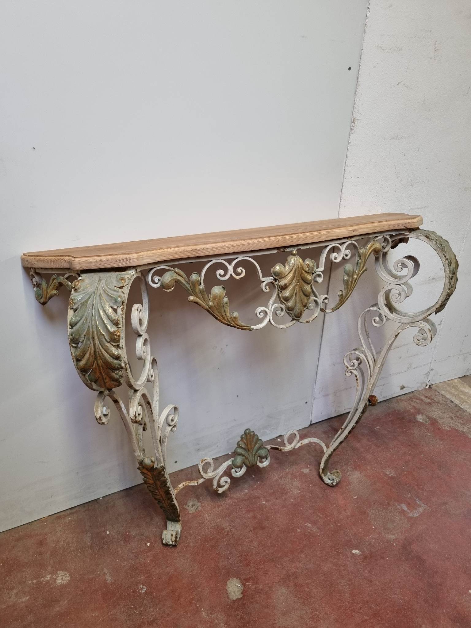Wrought iron console