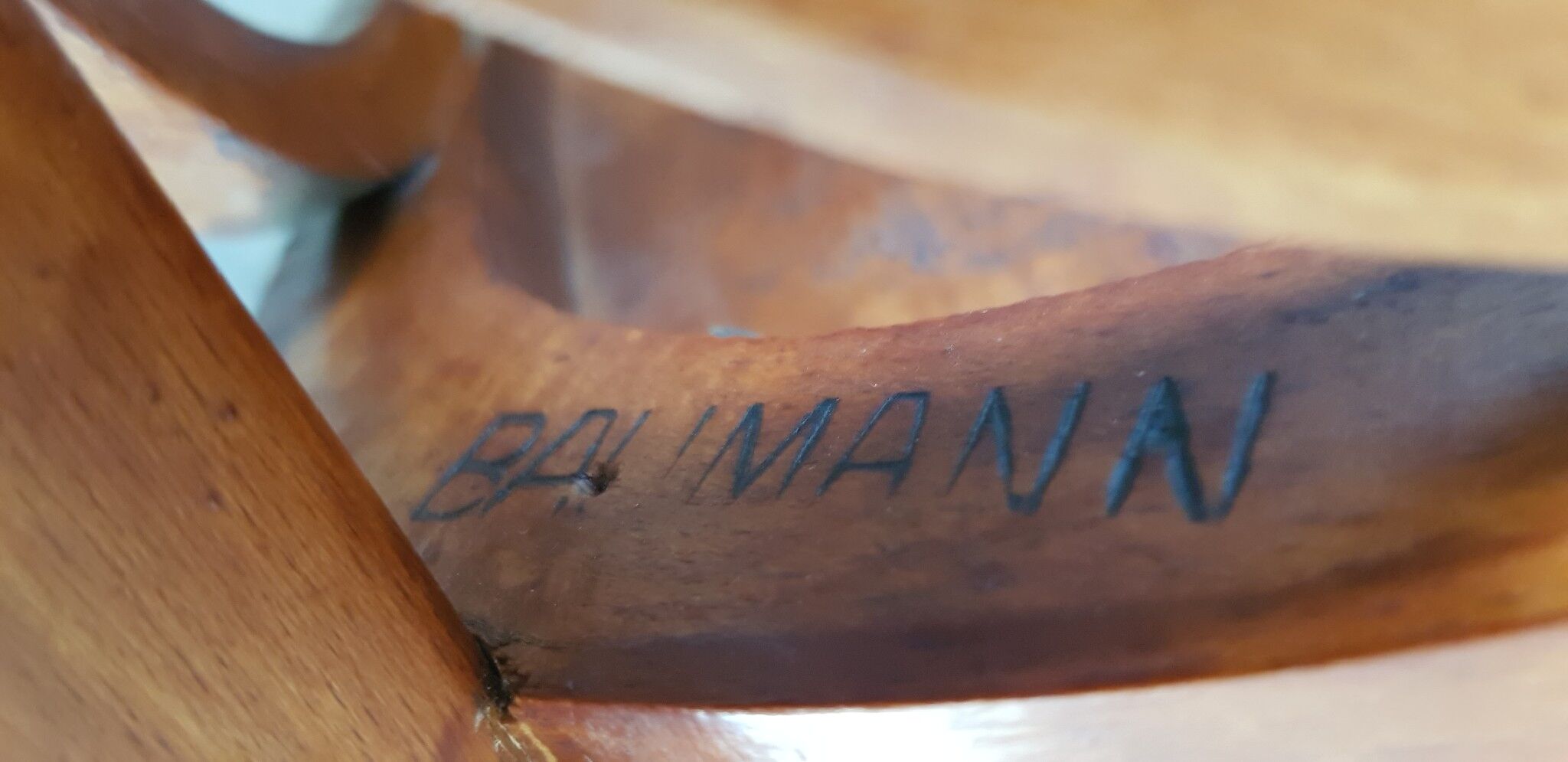 Pair of Baumann bistro chairs