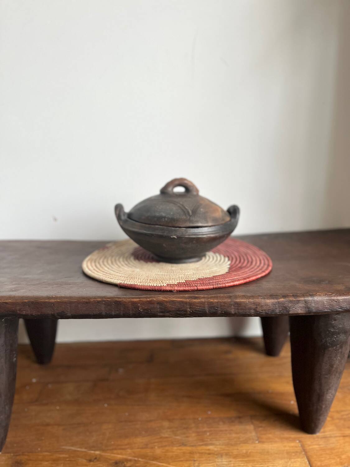 Abron Terracotta Bowls with Clay Lid - African Bowl