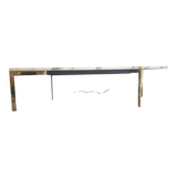 Marble coffee table with gold base