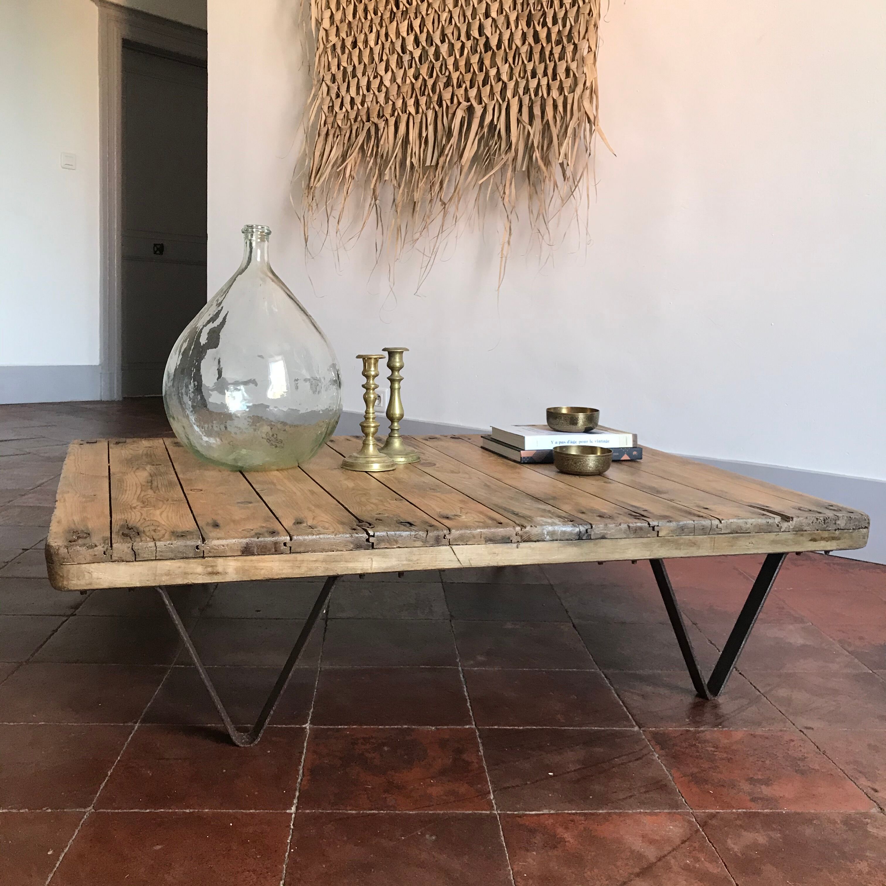 Industrial coffee table