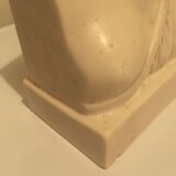 Bust of woman in off-white biscuit