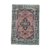 Boxed silk carpet 123x84 cm