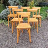 6 Baumann chairs no. 55, 1950s