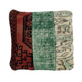 Turkish patchwork rug cushion cover 40x40 cm
