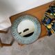 Art mirror Italy in ceramic from the 90s.