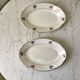 Duo of raviers digoin sarreguemines small flowers 50s