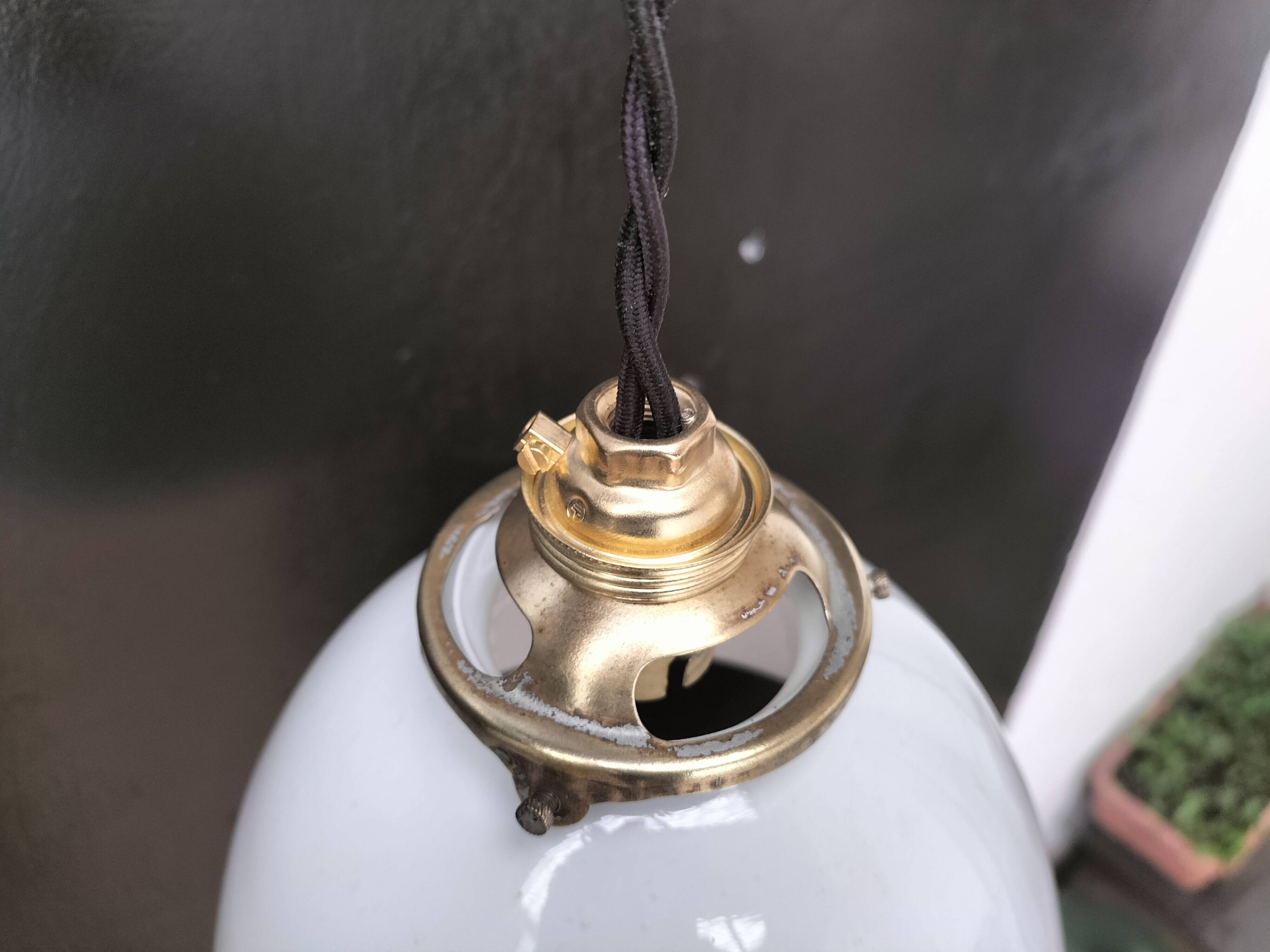 Opaline pendant lights