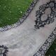Vintage Turkish hallway rug 142x405 cm