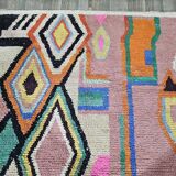 Moroccan rug in natural wool 3 x 2 m