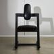 Chaise Ergonomique Pendule en Cuir Noir par Peter Opsvik pour Stokke, 1983