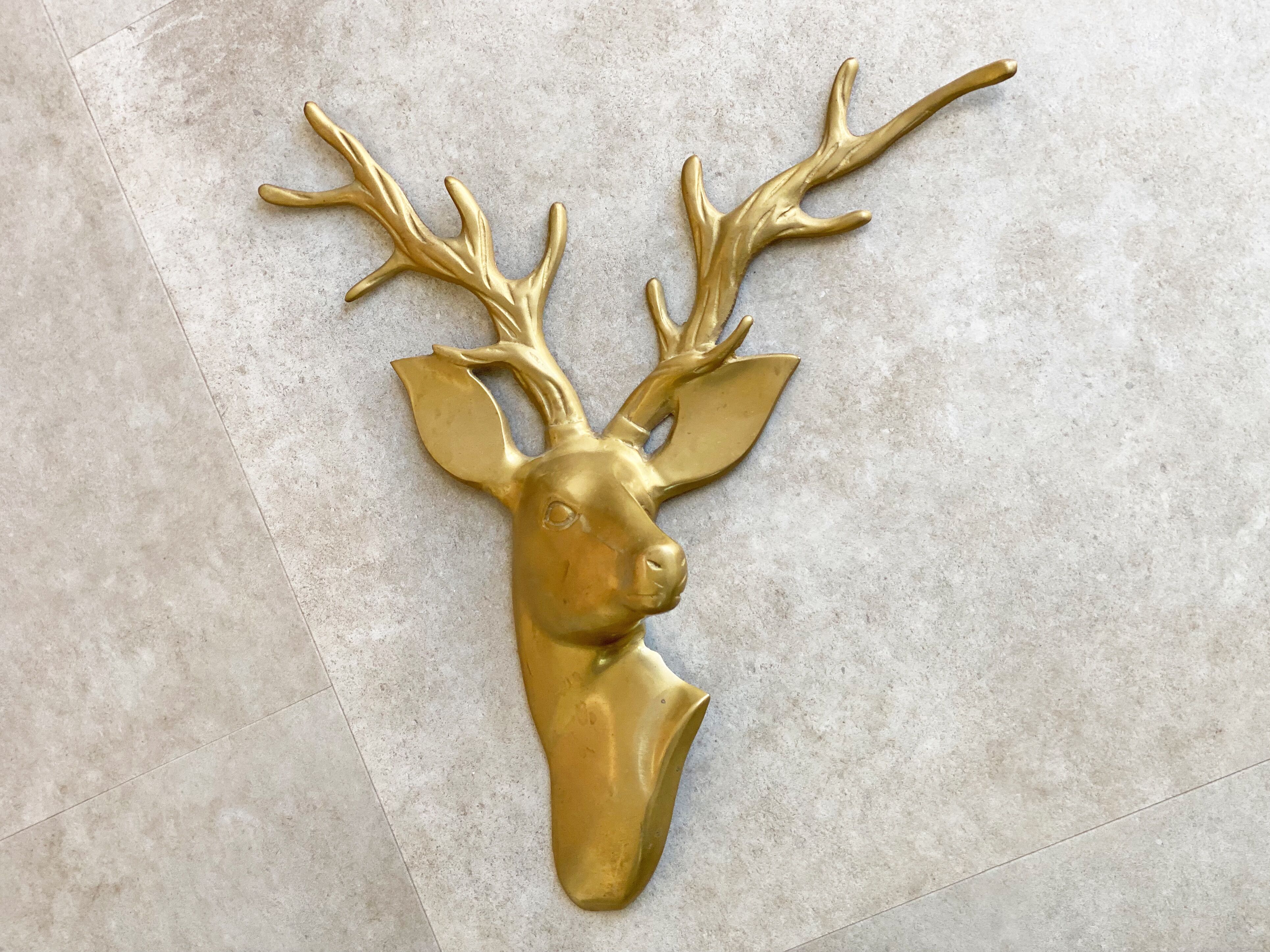 Bambi deer wall sculpture, hollywood regency