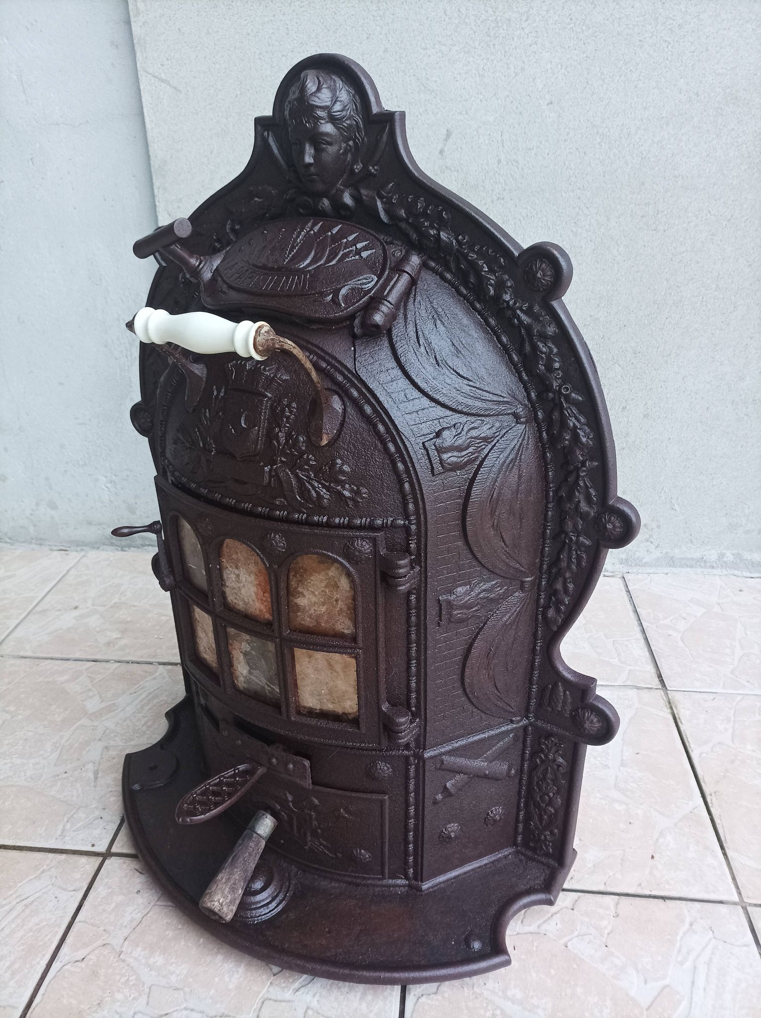 Napoleon iii cast iron wood or coal stove la parisienne