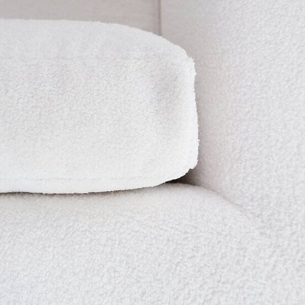 Jules Wabbes attr. Armchair ''Livourne-Série 800 Luxe'' by Bullo 2010 - New White Boucle Fabric