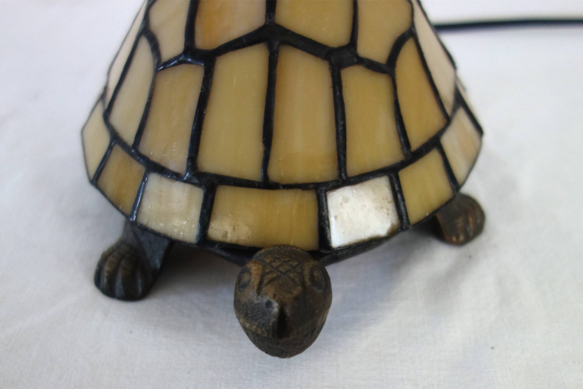 Tiffany style stained glass turtle night light lamp