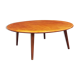 Round oak coffee table from H. Pander & Zn, the Netherlands 1950