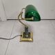 Lampe banquier de bureau marbre vert
