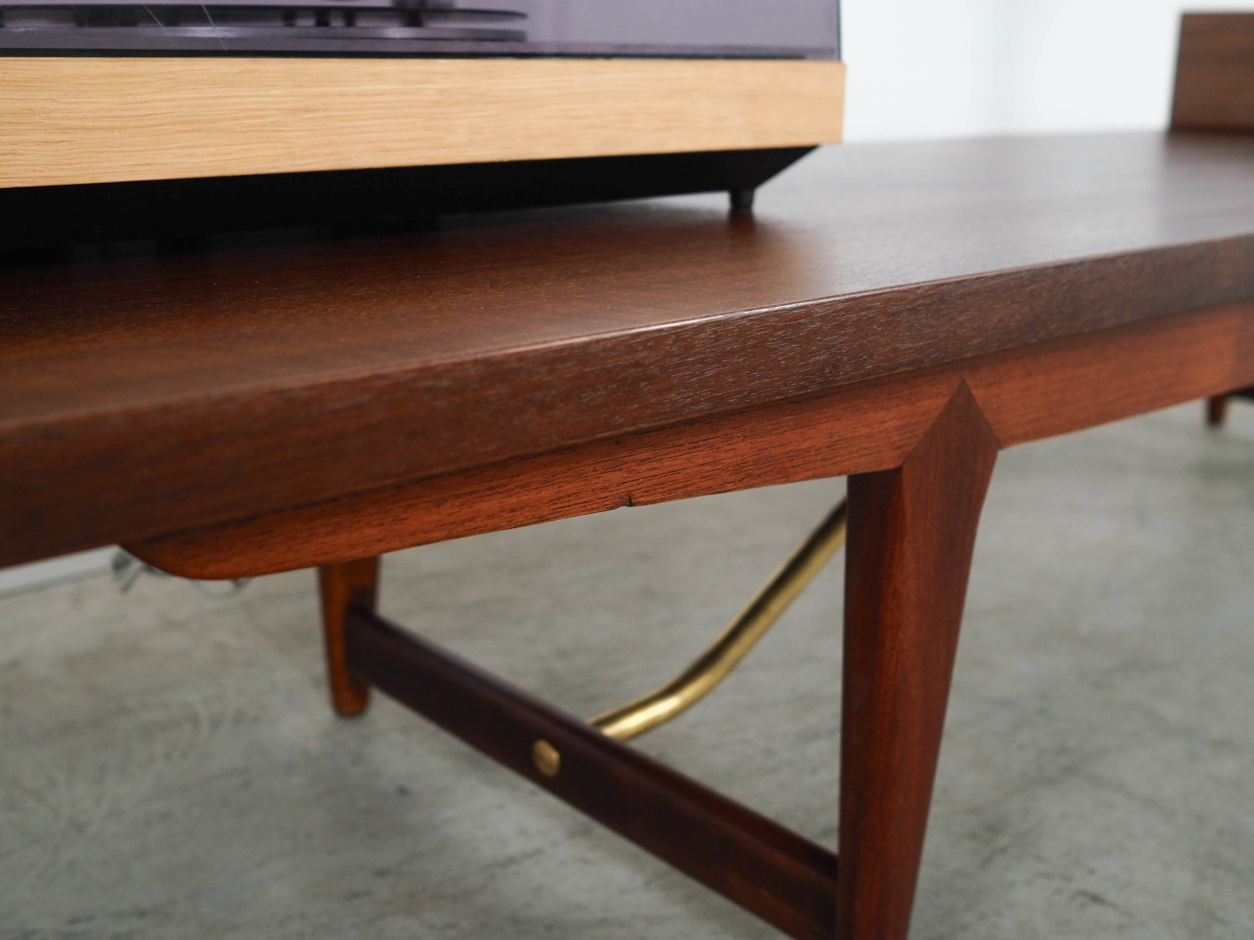 Teak lowboard, Danish design, 1980s, made in Denmark