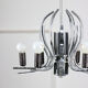 Vintage chrome swan shaped chandelier, 70