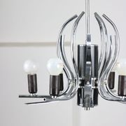 Lustre vintage en forme de cygne chromé, années 70