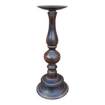 Metal candlestick (Height 31 cm.)