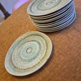 Set of 6 plates from the MOUSSE collection by Niderviller