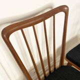 Set of 4 Scandinavian-style teak chairs