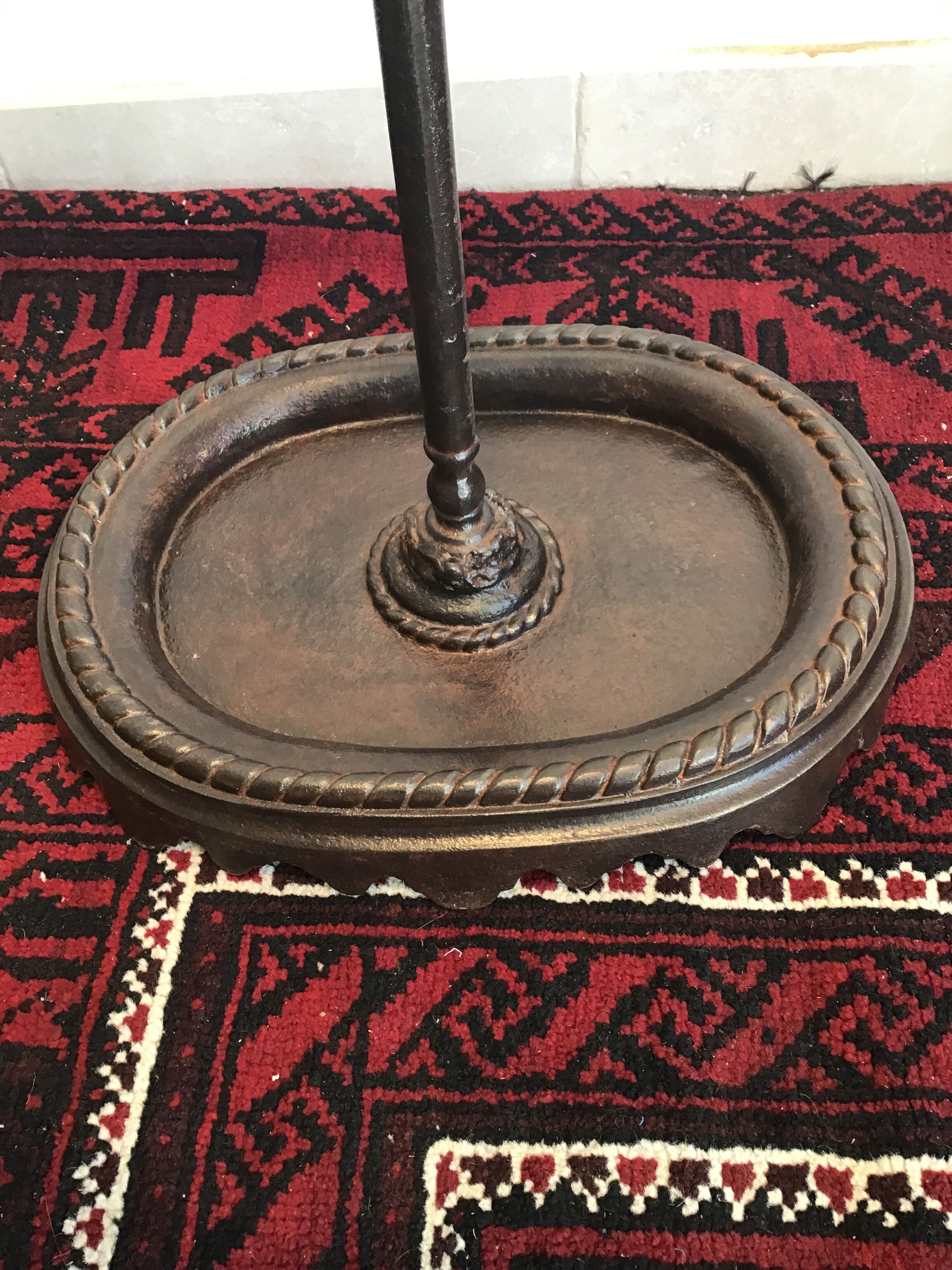 Antique cast iron umbrella holder