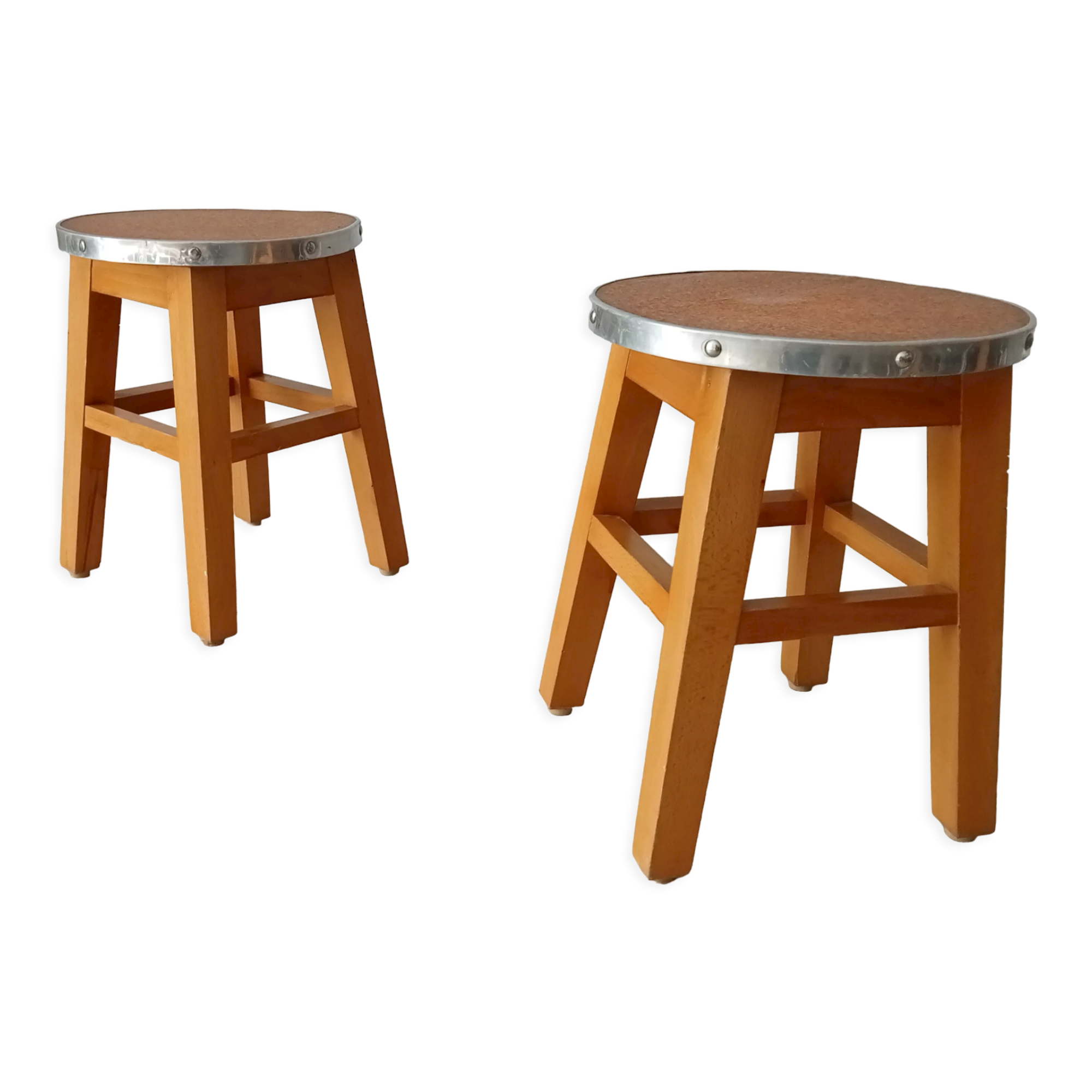 Pair of vintage side tables 70s/80s