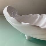 Large vintage shell empty pocket in enameled ceramic
