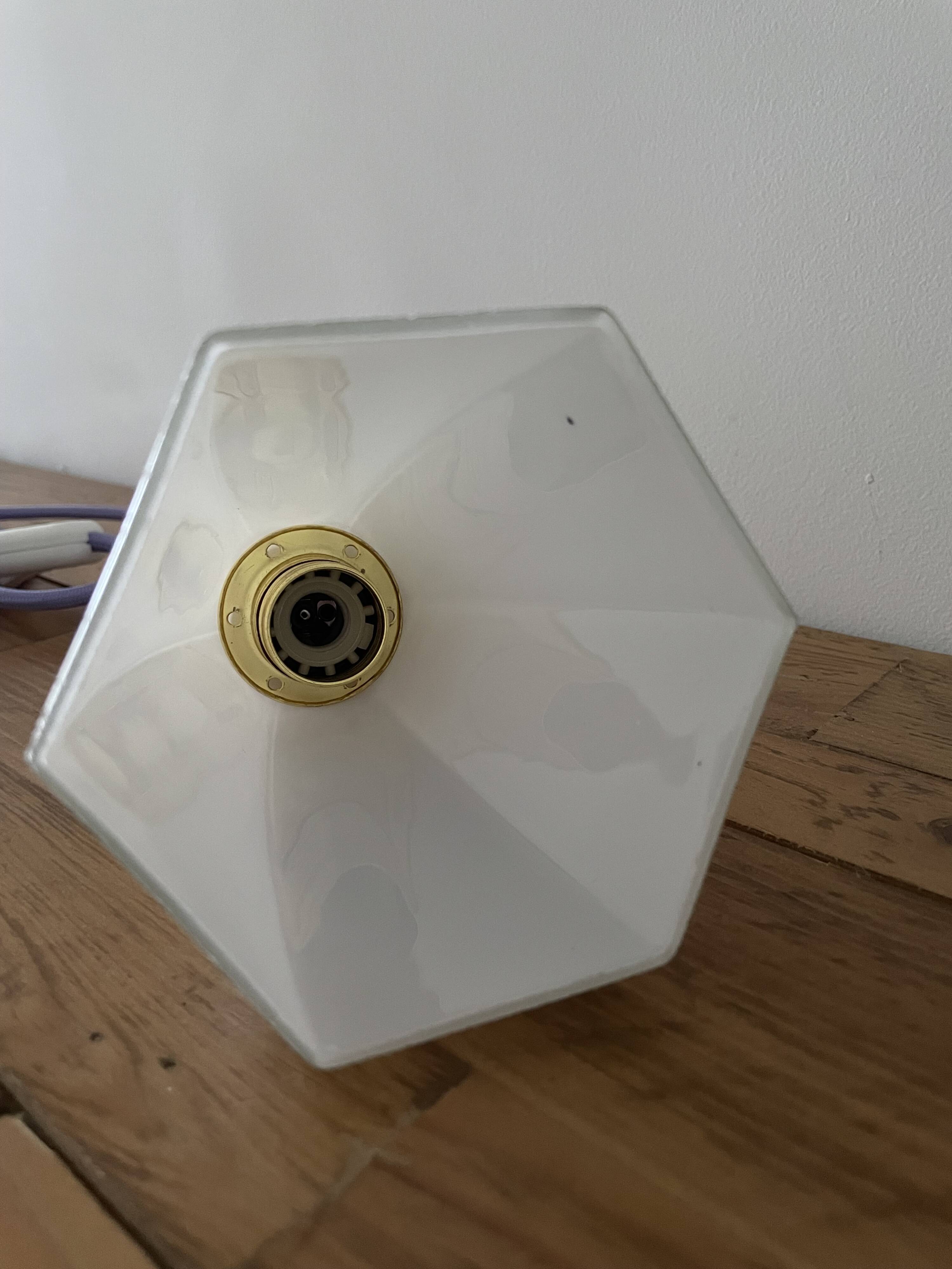 Vintage opaline lamp