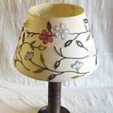 Table lamp made of turned solid wood - 1960s/70s