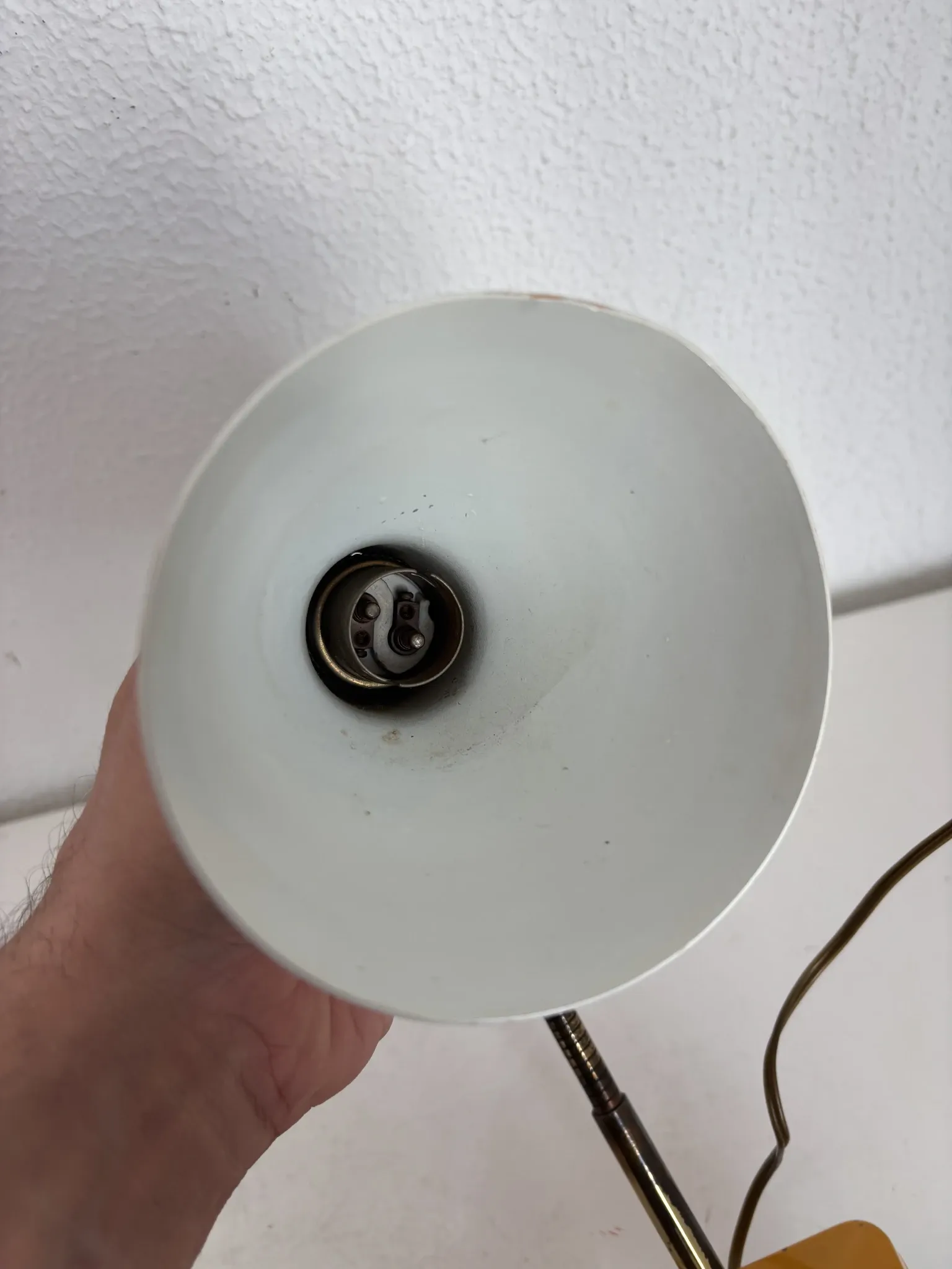Vintage 1950 bedside lamp for children's desk gum-gutta - 21 cm