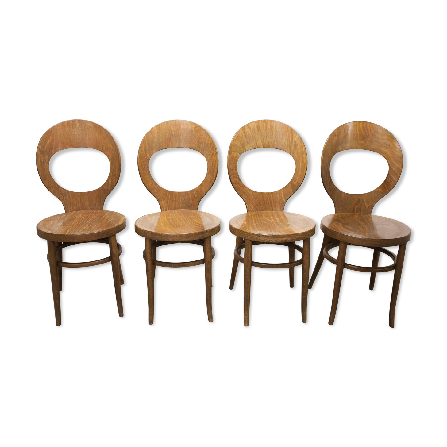 Set of 4 baumann chairs model Seagull 1970