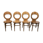 Set of 4 baumann chairs model Seagull 1970