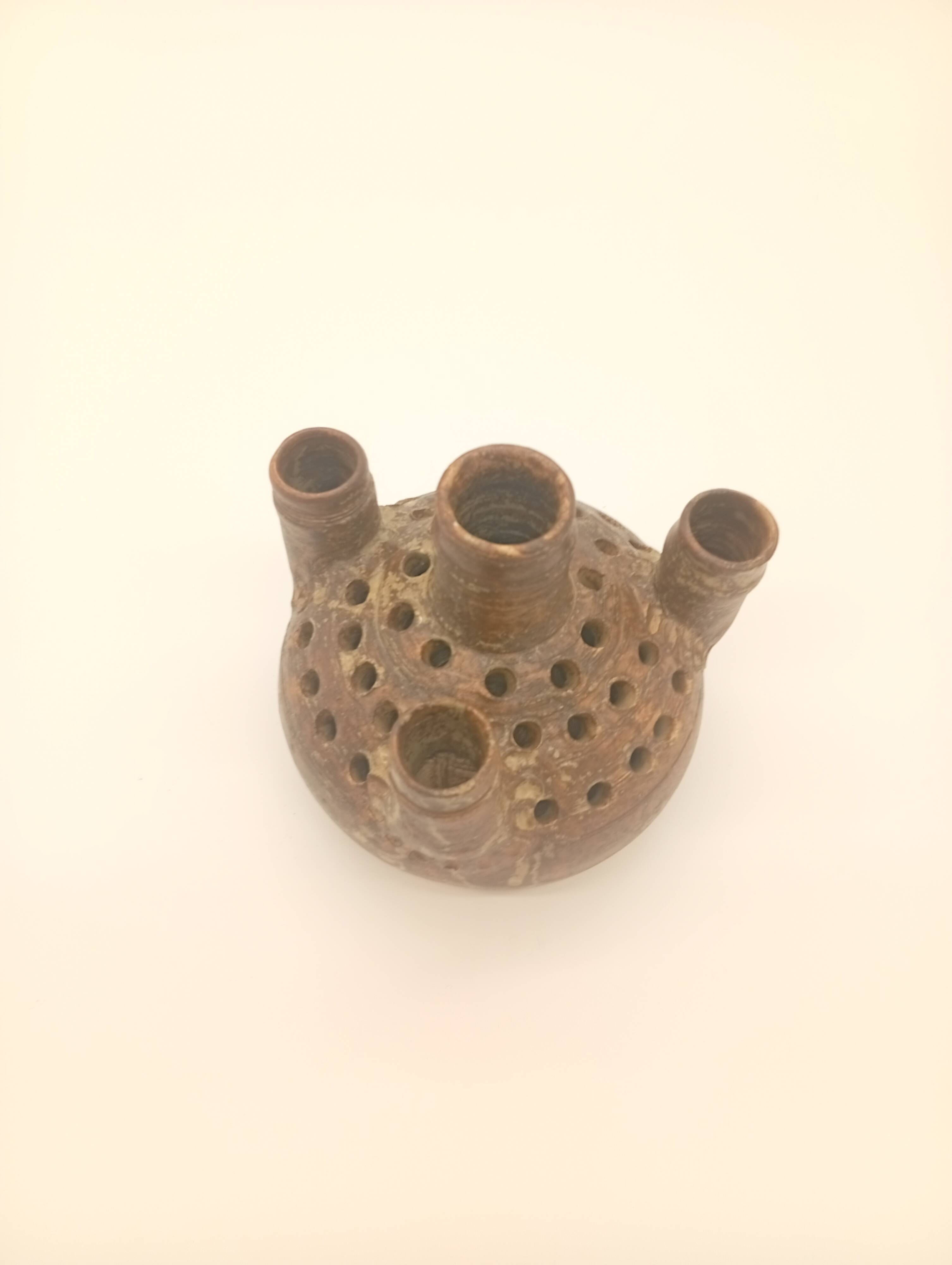 Vase Stoneware Multiple Fireplaces Pottery la Hulotte Caylus Ceramic Studio
