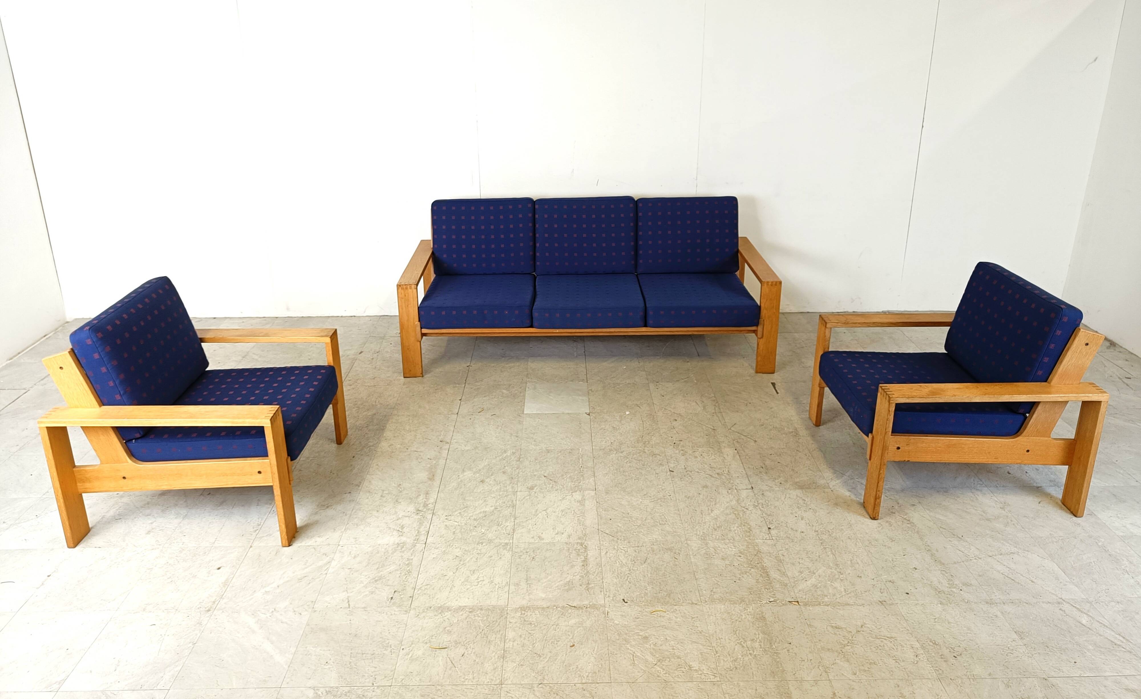 Vintage scandinavian sofa set, 1970s