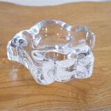Vintage empty pocket in glass pase by Lars Hellsten ed. Orrefors