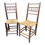 Pair of brutalist chairs