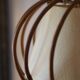 Vintage rattan and paper pendant light