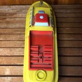 Old Toy Boat Tin MS Helgoland A Remontoir 1950 Vintage #A600
