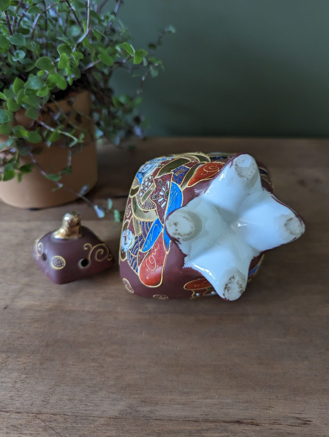 Vintage incense burner Satsuma