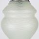 French Art Deco Pendant Lamp with Green Glass Shade, 1940