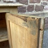 Petit meuble alsacien rustique vers 1900 sapin peint buffet meuble métier art populaire enfilade