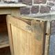 Small rustic alsatian furniture circa 1900 painted fir buffet craft furniture popular art sideboard